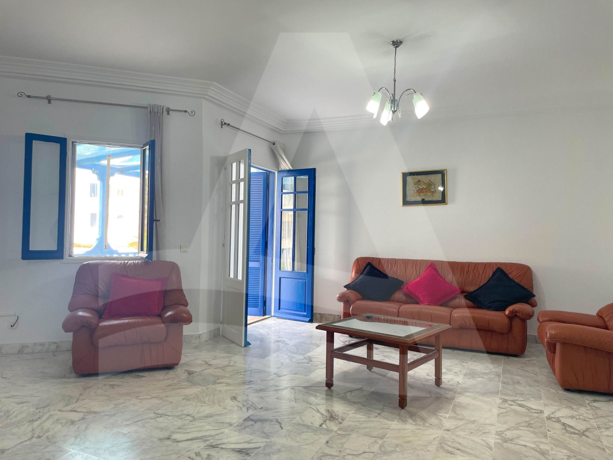 Location d'un appartement S+3 Meublé avec une terrasse vue mer à Gammarth image 7