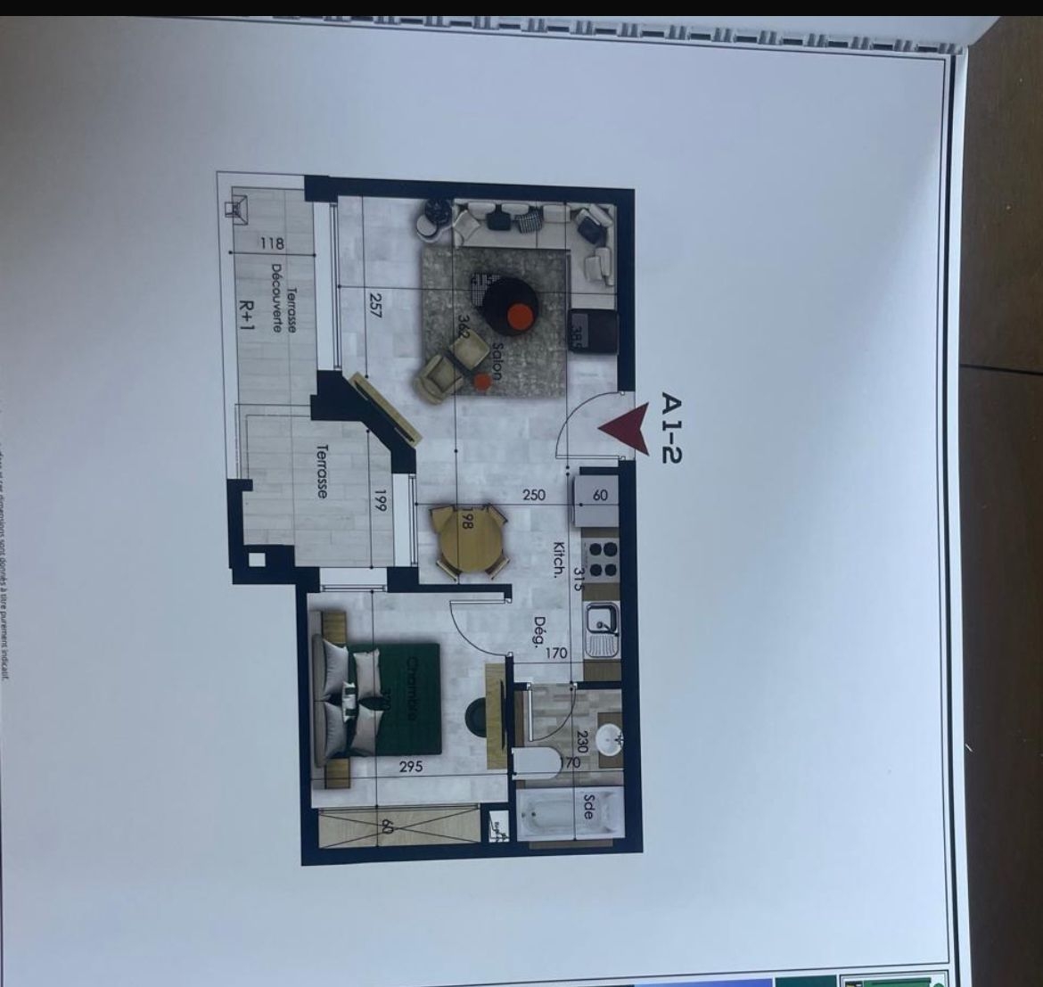 A vendre Appartement S+1 au jardin de carthage image 1