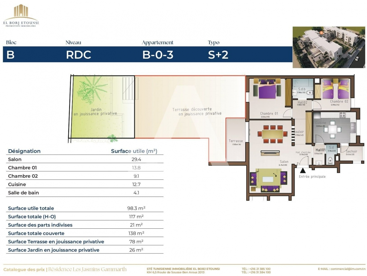 Appartements à vendre sur plan à Gammarth image 7